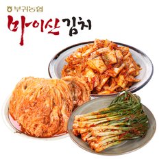 [한국농협김치] 전북대표 마이산김치 맛남3종5호(막김치/묵힌김치/파김치 각1kg)