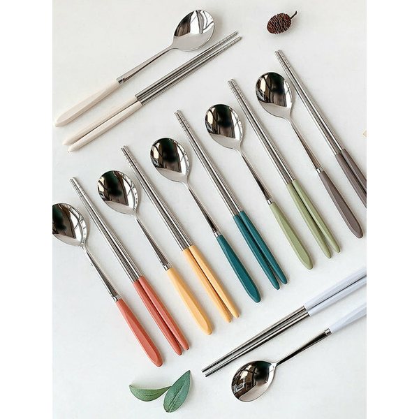 마카롱 수저 세트 7colors