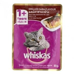 부드러운 고양이 간식 파우치 80g 시니어 고양이 영양 간식 습식