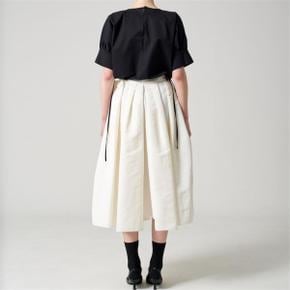 Milano Re-Nylon full Pleated white skirt