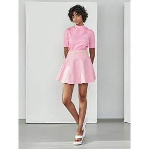 MUHLY TWEED FLARE SKIRT PINK MTBBSSK00243