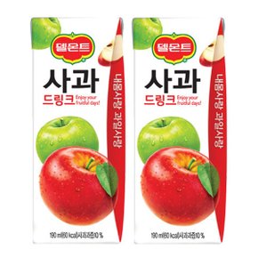 델몬트드링크팩 190ml 사과 24팩 과즙음료