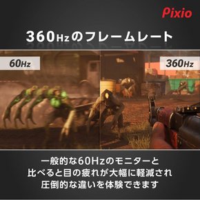 Pixio PX259 Prime S 게이밍 모니터 24.5인치 FHD IPS 360Hz 1ms 스피커 내장 2년 보증