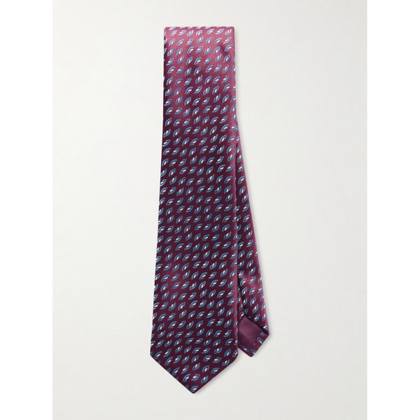 샤르베 8.5cm 자수 실크 넥타이 46376663162965292