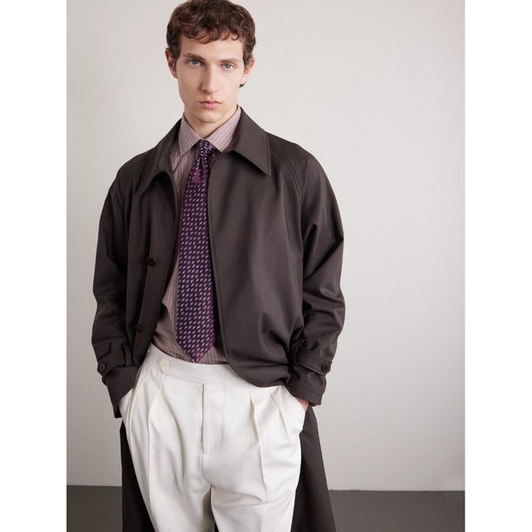 샤르베 8.5cm 자수 실크 넥타이 46376663162965292