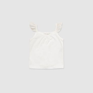슈슈앤크라 mini 아일라나 나시티셔츠 ㅡ 바닐라화이트