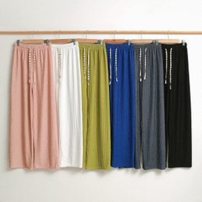 링크 와이드 팬츠 6color 예쁜라인 트레이닝 주름 롱기장 통바지