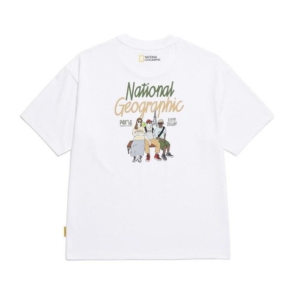 [부산점] N252UTS081 010 내셔널지오그래픽 리젠아스킨 트래블2 그래픽 세미오버핏 반팔 티셔츠