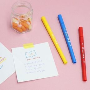 캘리그라피펜 트윈펜 6세트 형광펜 입학 선물