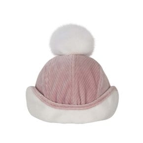 FLUFFY POMPOM EARFLAP CAP_Pink