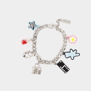[해외배송] 마크제이콥스 스티커 참 팔찌 2S5JBR001J63 098 SILVER MULTI