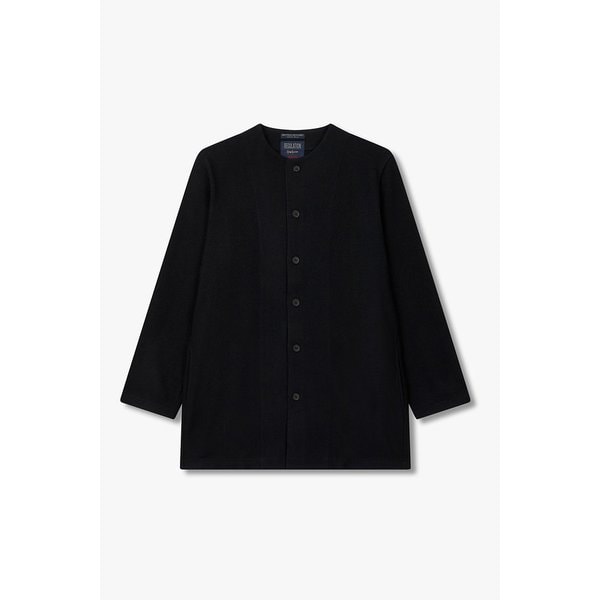 [HOMME]울 블렌드 라운드넥 버튼업 셔츠 6625320010000