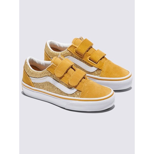 [반스 공식] 키즈 글리터 Old Skool 올드스쿨 벨크로 / VN000CYDDFC1