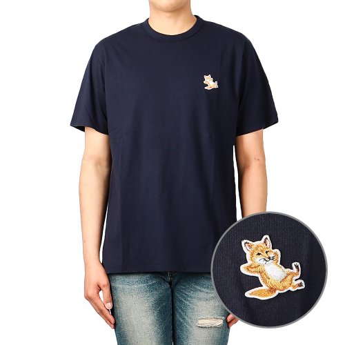 [메종키츠네] 23FW (GU00154KJ0010 NAVY) 남녀공용 칠랙스 반팔 티셔츠