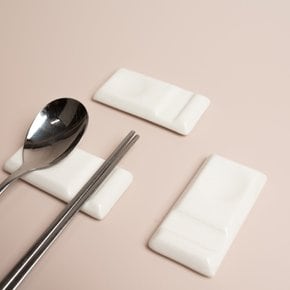 세라믹 넓은 젓가락 도자기 수저 받침 받침대