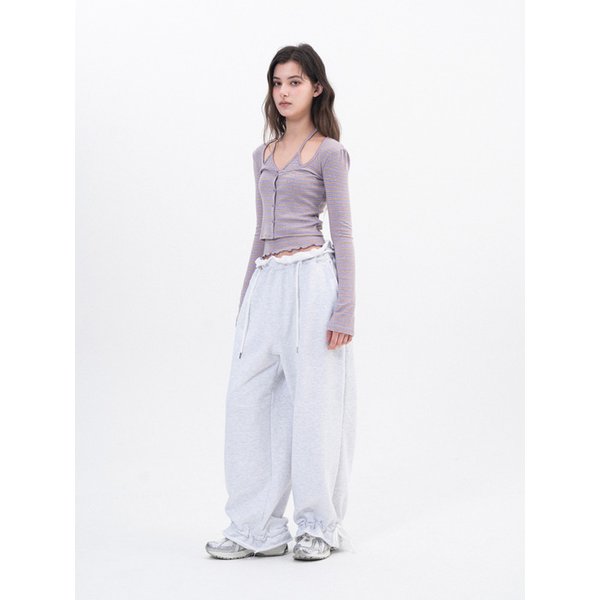 Cutting Sweat Pants / 컷팅 스웨트 팬츠 [Light Melange]