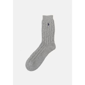 5187830 Ralph Lauren TRUE CABLE CREW - Socks andover heather