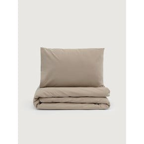 Cotton Duvet Cover (Sand Beige)