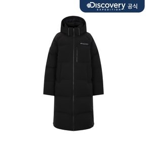 베른 라글란 구스다운 여성 롱패딩 (BLACK)