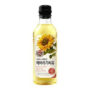 CJ제일제당 백설 해바라기씨유 500ml x6개