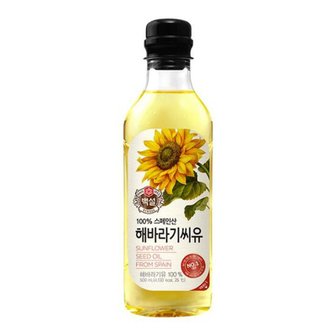  CJ제일제당 백설 해바라기씨유 500ml x6개