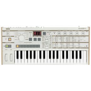 Korg 아날로그 모델 신시사이저가 포함된 MicroKorg S 37 키와 마이크가 있는 통합 MicroKorg S