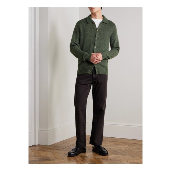 NN.07 리 6598 메리노 울 혼방 가디건 그린 46376663162896303