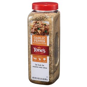 [해외직구] 톤즈 갈릭 후추 시즈닝 블렌드 595g 2팩 Tones Garlic Pepper Seasoning Blend (21 oz.)