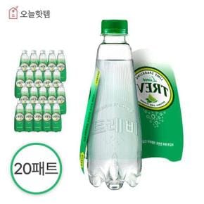 [롯데칠성] 롯데칠성 트레비 탄산수 레몬 무라벨 350ml 20펫 (1박스)