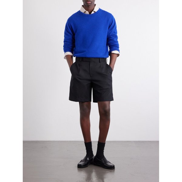 미스터 피 와이드 플리츠 울 쇼츠 46376663163004673