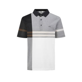 [25SS] [스테디셀러] 멜란지 체크 블럭 폴로티셔츠 (BLACK) WGTS5B451BK