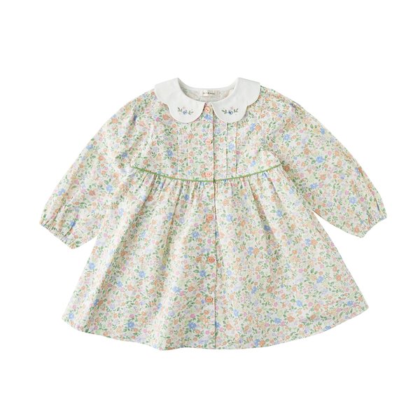 [여주점] [오프라벨 여주점] 밍크뮤 (IV) 로맨틱플라워가디건SET드레스 (35115-400-04)