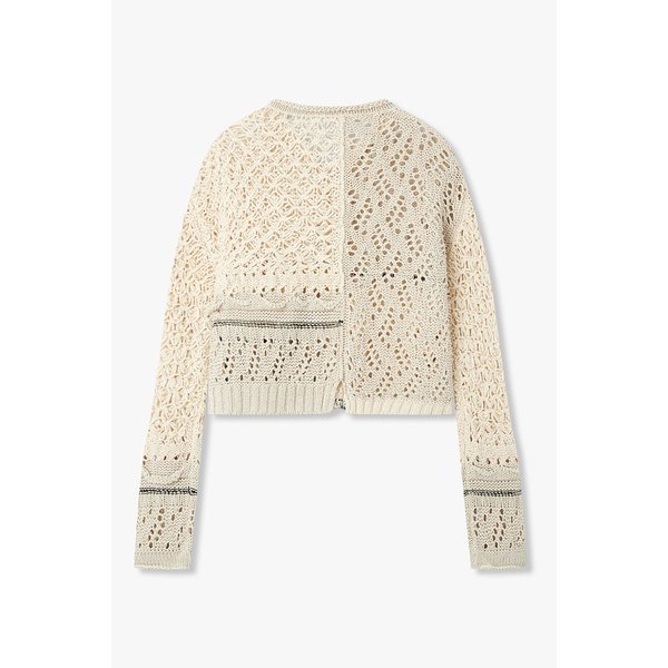 [Y`s]코튼 블렌드 네트 니트 가디건 6616130105000