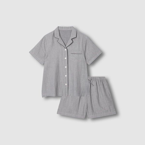 여 썸머 더블 코튼 3부 파자마 세트 J2162010460BD