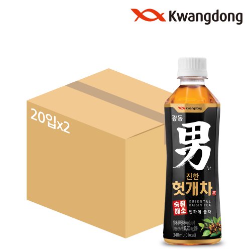 광동 男 진한 헛개차 340ml x 40pet(20+20)