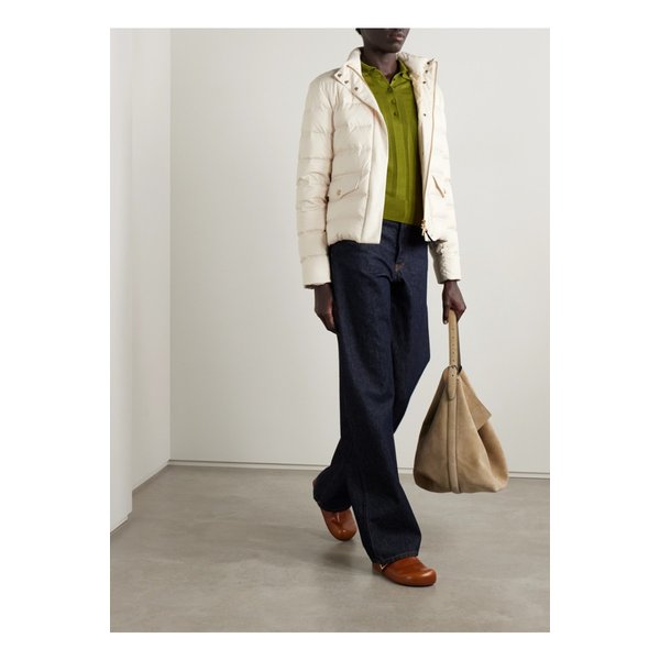 몽클레어 베세트 퀼팅 셸 다운 재킷 크림 46376663162891333