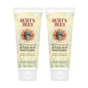 Burts Bees 버츠비 알로에 코코넛 오일 에프터 선 로션 177ml 2팩