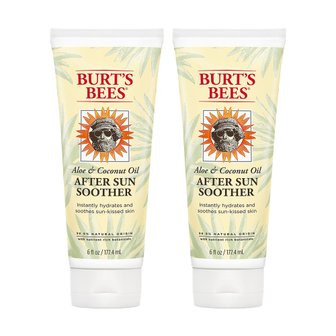  Burts Bees 버츠비 알로에 코코넛 오일 에프터 선 로션 177ml 2팩