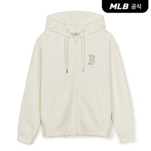 MLB [코리아공식] 베이직 메가로고 후드집업 BOS (Cream)