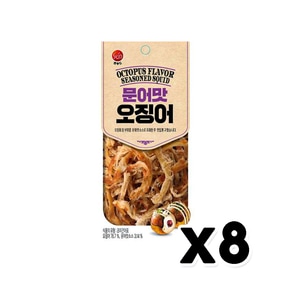 썬푸드 문어맛오징어 간식안주 17g x 8개