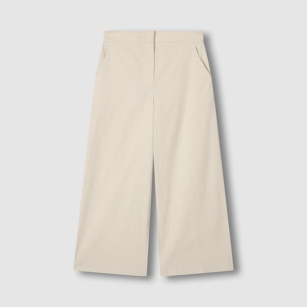 여 코튼 큐롯 팬츠 J126201089005