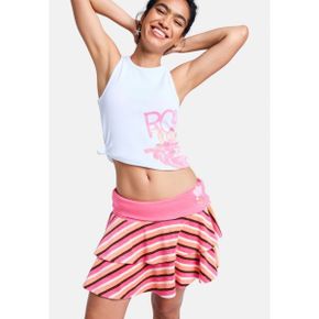 록시 RXJC 스트라이프 스커트 - A라인 아젤라 핑크 타월링 8034669