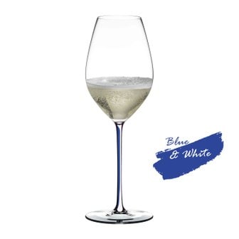 Riedel 파토마노 샴페인 와인 글라스(블루&화이트) 1본입