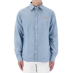 국내배송 24SS 메종키츠네 폭스헤드 클래식 셔츠 MM00409WC5006 INDIGO