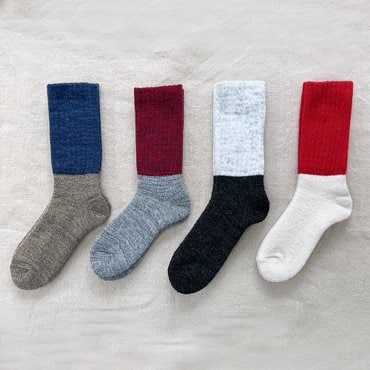 르마더샵 [NISHIGUCHI KUTSUSHITA] Mohair Wool Pile Socks_NK0703