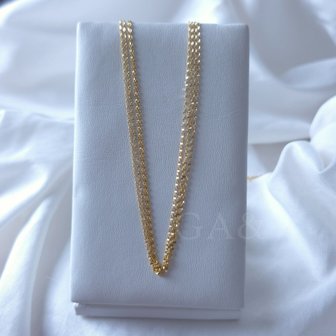  [가앤] 24k순금 심플 겹줄 체인 팔찌 목걸이 3.75g