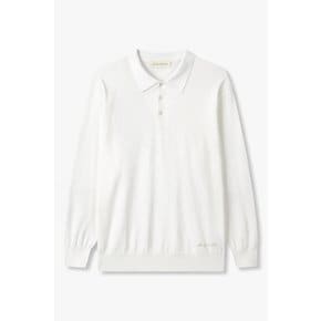 롱 슬리브 코튼 폴로 니트 4715113008001