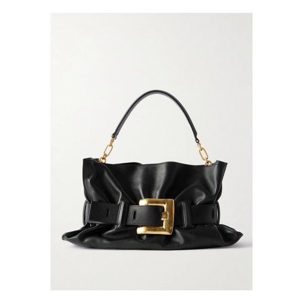 앤섬 미디엄 버클 가죽 숄더 백 블랙 46376663162839812