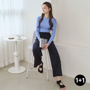 1+1 요가복 소프트와이드 팬츠