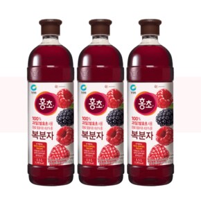 홍초 복분자 1.5L 3병 발효초 홈카페 음용식초